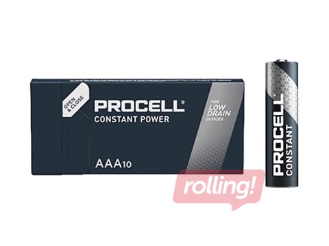 Baterijas Duracell Procell Alkaline Battery AAA, 1.5V (10gab)