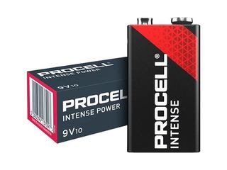 Baterijas Duracell, Procell Alkaline Intense 9V, 6LR61, S10, MN1604, 10 gab.