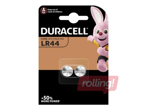 Baterijas Duracell LR44, 1.5V (2gab)