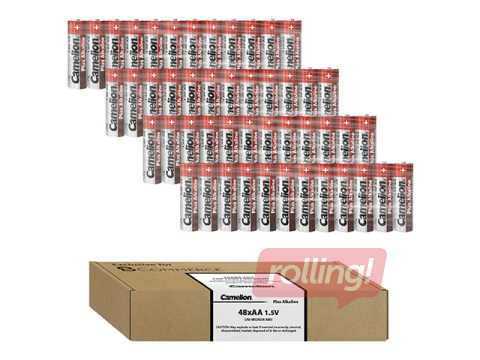 Baterijas Camelion Alkaline, AA B48, 1.5V,  48 gab.