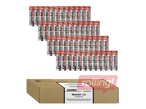 Baterijas Camelion Alkaline, AAA B48, 1.5V,  48 gab.