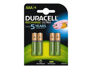 Lādējamās baterijas Duracell, HR03, 900 mAh, AAA, 4 gab.