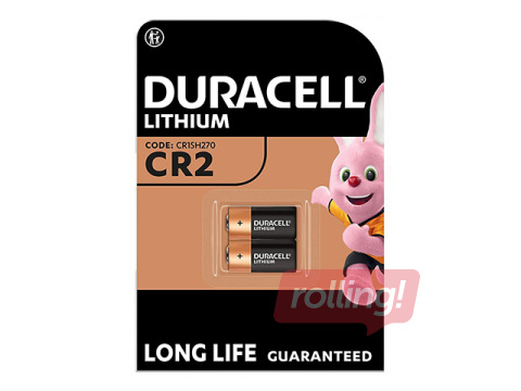 Baterija Duracell Photo Battery Lithium CR2, 3V, 2 gab.