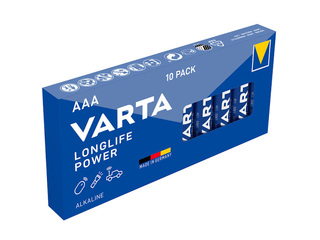 Baterija Varta Longlife Power Alkaline, AAA, B10, 10gab.