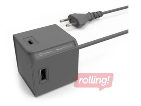 Allocacoc USBcube Extended Power Delivery 66W. 2 x USB-A & 2 x USB-C, 1.5m