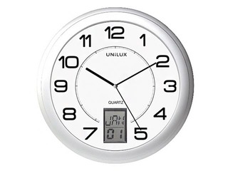 Sienas pulkstenis Unilux Instinct, 30.5 cm, ar elektronisko displeju