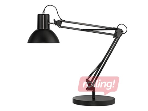 Galda lampa Unilux Success ar pamatni + pieskrūvējama, melna