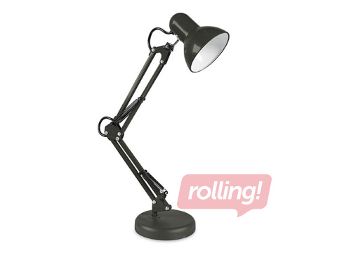 Galda lampa AURIQ, E27, melna