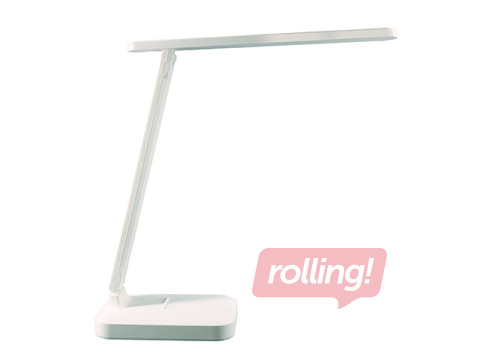 Mobila un kabatas galda lampa Unilux Kapa, LED, balta