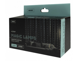Elektriskā lampiņu virtene, MAGIC LAMP aizkars 200LED, 2m*1m 6500K, auksti balts, DC5V