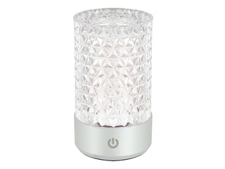 Galda lampa Struhm Crystal Dubai, LED, dekoratīvā, Ø7.2x12cm