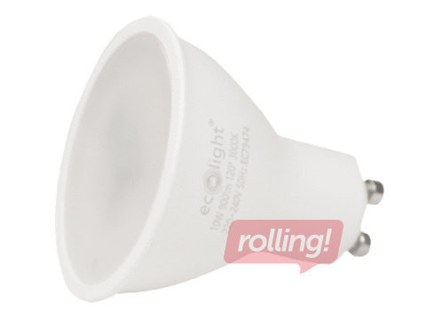 Spuldze Eco Light LED GU10 10W 4000K 900lm, neitrāli balta