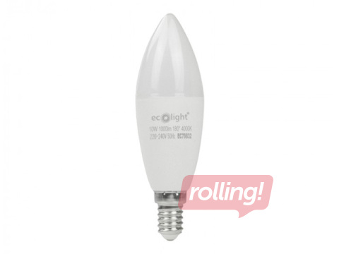 Spuldze Eco Light LED E14 10W 3000K 900lm, silti balta