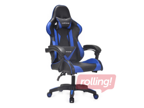 Spēļu krēsls Happy Game, 7911, melns ar zilu