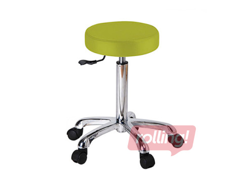 Meistara krēsls Silver Fox, apaļš, zaļš