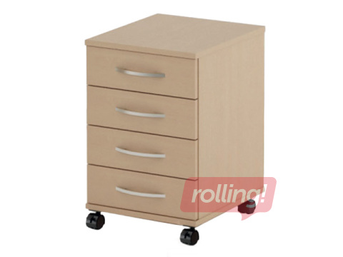 Atvilkņu bloks, ar 4 atvilktnēm, ozola tonis, 40x45x60cm