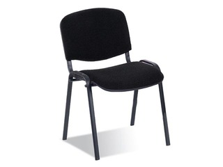 Apmeklētāju krēsls Iso Black, auduma, melns