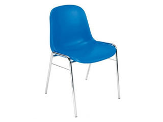Apmeklētāju krēsls Beta, plastmasa, tumši zils