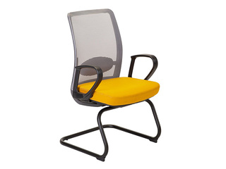Apmeklētāju krēsls Anggun, pelēks, dzeltens