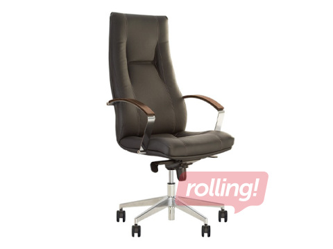 Vadītāja krēsls King, Steel, MPD AL70, Eco āda, tumši brūns