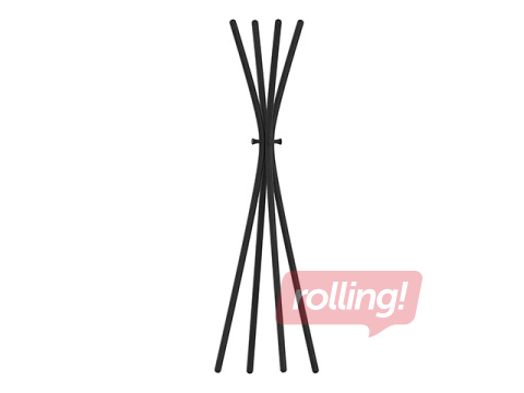 Drēbju pakaramais Unilux Totem, melns, 8 āķi, 175cm