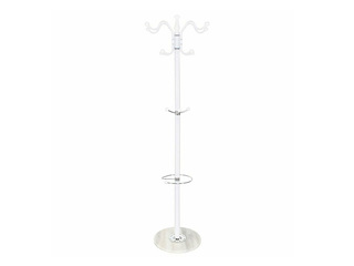 Drēbju pakaramais Springos, balts, 12 āķi, 174cm