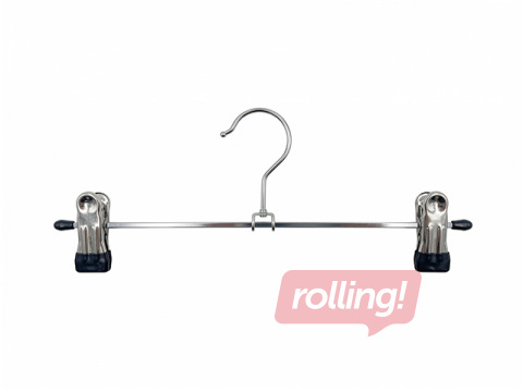 Drēbju pakaramais Ordinett, metāla, ar klipšiem, 30cm