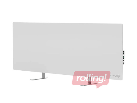 Viedais elektriskais sildītājs AENO Premium Eco Smart sildītājs, 700 W, rūdīts stikls, infrasarkanais + konvekcijas sildīšanas veids, LED displejs, balts