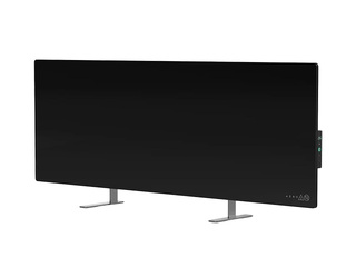 Viedais elektriskais sildītājs AENO Premium Eco Smart sildītājs, 700 W, rūdīts stikls, infrasarkanais + konvekcijas sildīšanas veids, LED displejs, melns