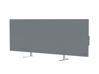 Viedais elektriskais sildītājs AENO Premium Eco Smart sildītājs, 700 W, rūdīts stikls, infrasarkanais + konvekcijas sildīšanas veids, LED displejs, pelēks