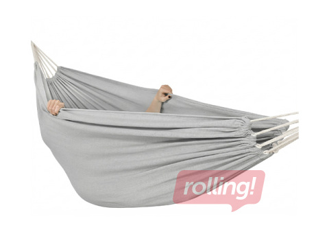 Šūpuļtīkls Springos, gaiši pelēks, 200×150cm