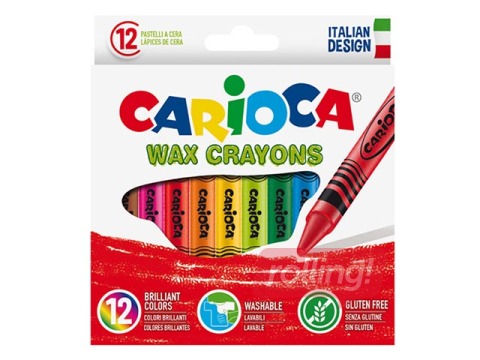 Vaska krītiņi Carioca, 12 krāsas