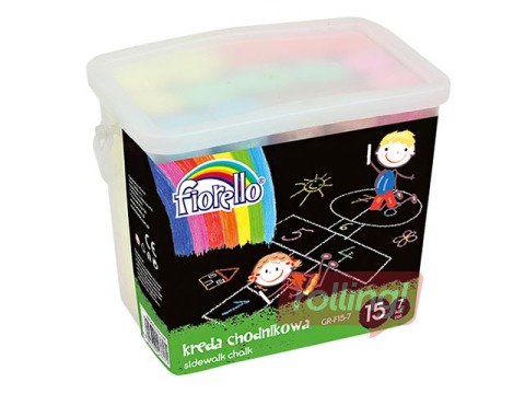 Krīts asfaltam Fiorello, 15 gab., krāsaini