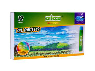 Eļļas krītiņi Oil Pastels Cricco, 12 krāsas