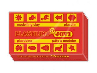 Plastilīns Jovi, 50g, sarkana krāsa