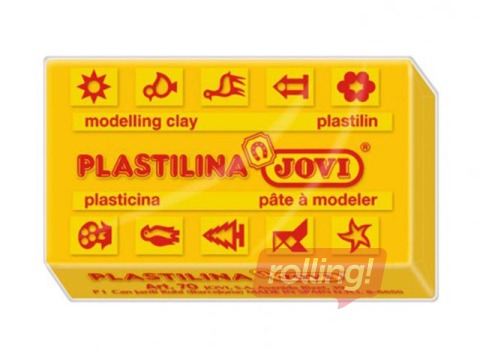 Plastilīns Jovi, 50g, dzeltena krāsa