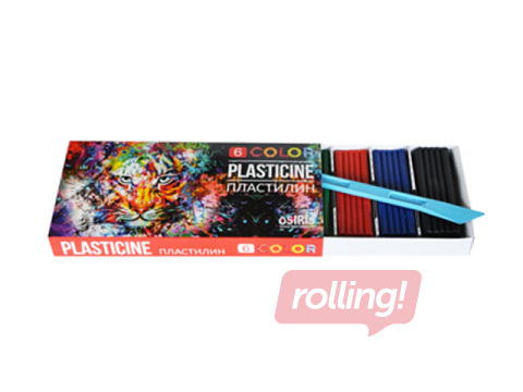 Plastilīns Osiris ar nazīti, 6 krāsas