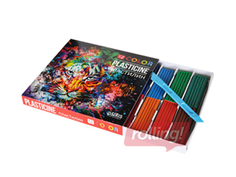 Plastilīns Osiris ar nazīti, 12 krāsas