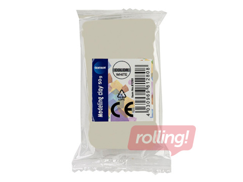 Plastilīns Centrum, balts, 50g