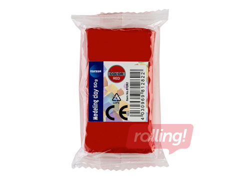 Plastilīns Centrum, sarkans, 50g