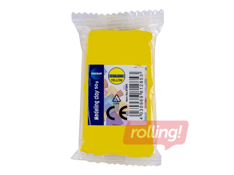 Plastilīns Centrum, dzeltens, 50g