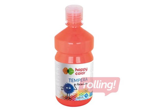 Guaša Happy Color 500 ml, koraļļu sarkana krāsa