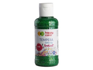 Guaša Happy Color 118 ml ar gliteriem, zaļa krāsa