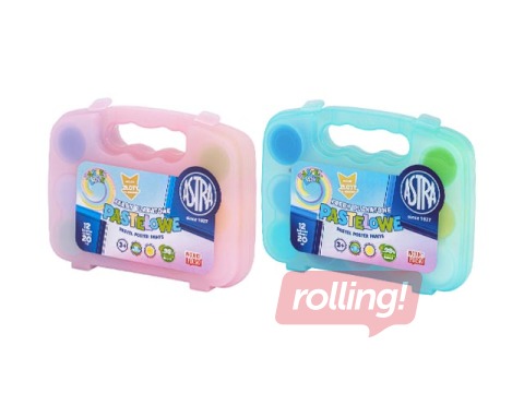 Guaša krāsas ar otiņu Astra plastmasa kastē, 20ml, 13 krāsas