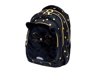 Mugursoma Fluffy Kitty, Black, 20l