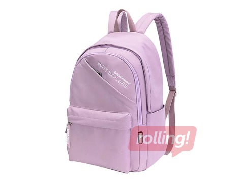 Mugursoma ar diviem nodalījumiem ErichKrause EasyLine Style, rozā, 22 L