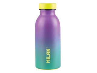 Ūdens pudele Milan Sunset, 354ml, nerūsējošā tērauda, tirkīza- violetā krāsā