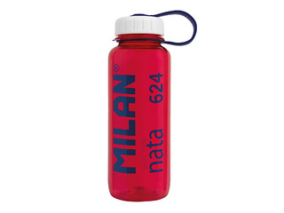 Ūdens pudele Milan, Tritan, caurspīdīga, sarkana, 650ml