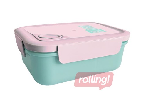 Pusdienu kaste St. Right, Mint&Pink, taisnstūra, 1.2l