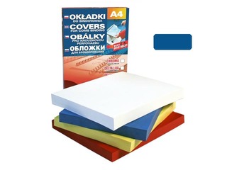 Iesiešanas aizmugures vāks Delta, A4, 250 g/m2, 100 gab., zils